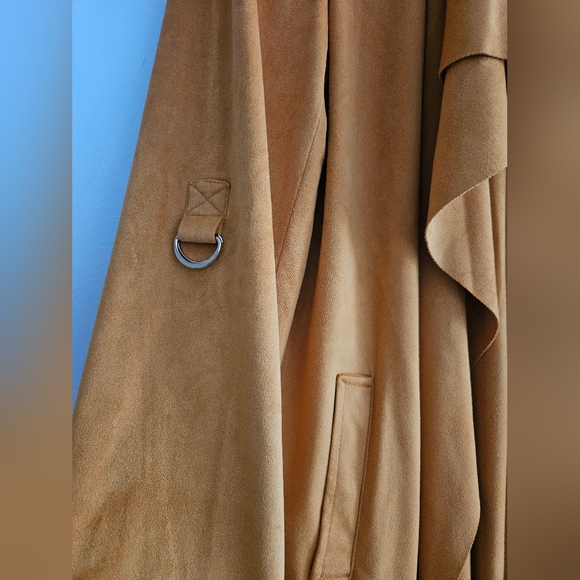 Marc New York Faux Suede Long Women's Duster Size Medium - Picture 4 of 6